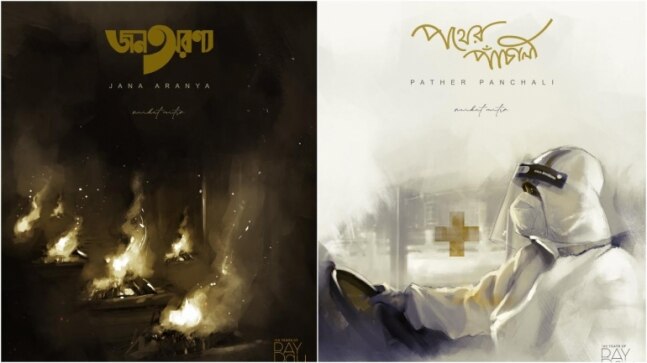 Artist recreates Satyajit Ray's film posters on 100th birth anniversary to depict Covid crisis
