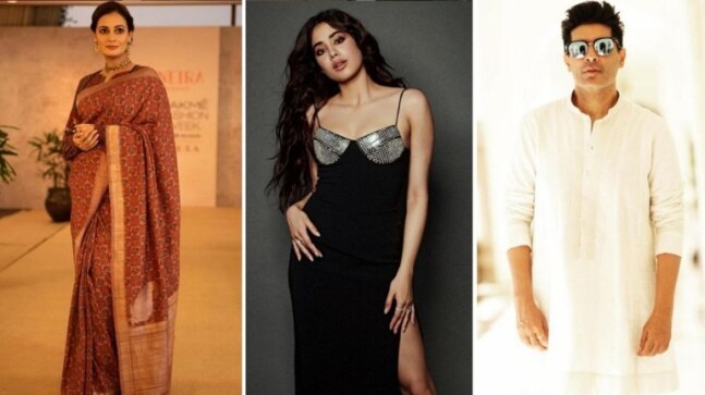 Janhvi Kapoor flaunts painting skills in new Insta post. Dia Mirza, Manish Malhotra react