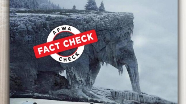 Fact Check: ‘Elephant Mountain’ takes netizens for a ride, artwork shared as nature’s beauty