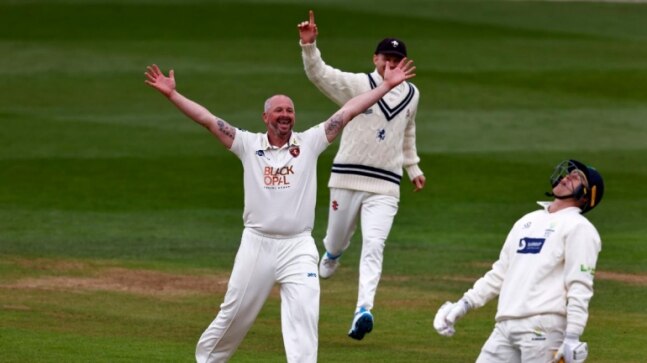 Darren Stevens's dream day: 45-year-old dismisses Labuschagne after hitting 149-ball 190 in county championship