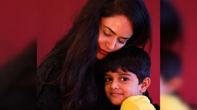 Sameera Reddy wishes son Hans on his 6th birthday. See cute post
