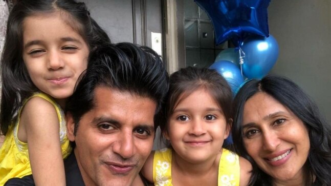 Karanvir Bohra shares cute video of daughter asking him to say sorry for licking spoon