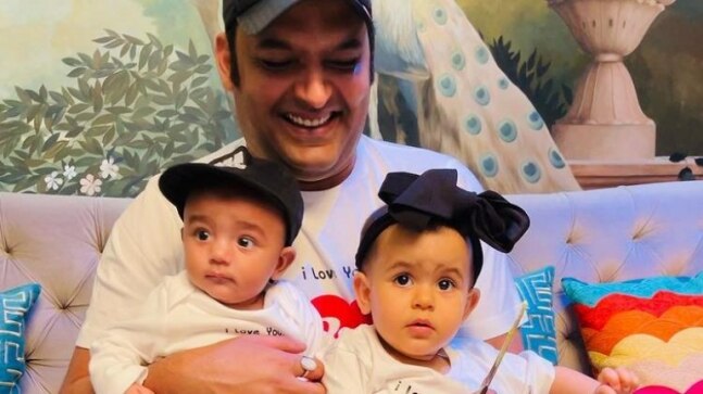 Kapil Sharma shares first pic of kids Trishaan and Anayra together on Father's Day