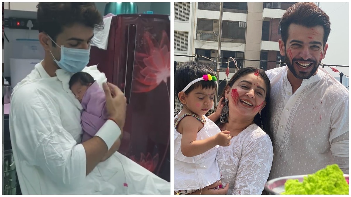 Mahhi Vij shares adorable video of Jay Bhanushali taking care of newborn Tara. Watch - India Today