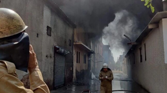 Three workers missing after shoe factory fire in Delhi’s Udyog Nagar