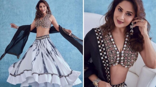 Madhuri Dixit looks ethereal in Rs 54k tie-dye lehenga. See pics