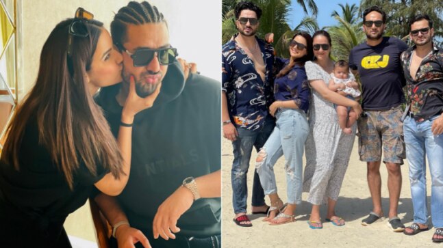 Jasmin shares pictures with Aly Goni's family, thanks them for making her birthday special