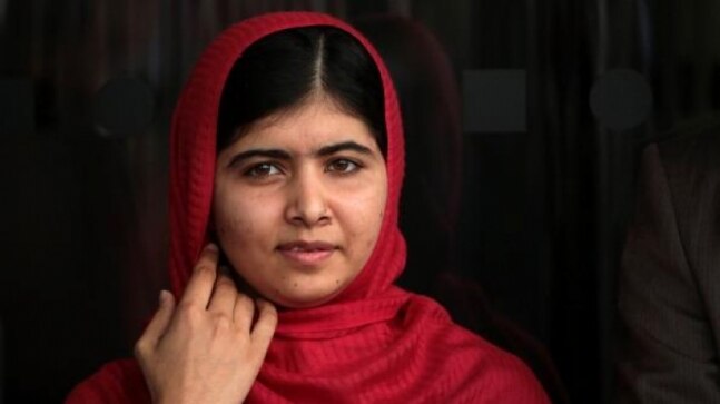 Malala Yousafzai stuns in bright red outfit as British ...
