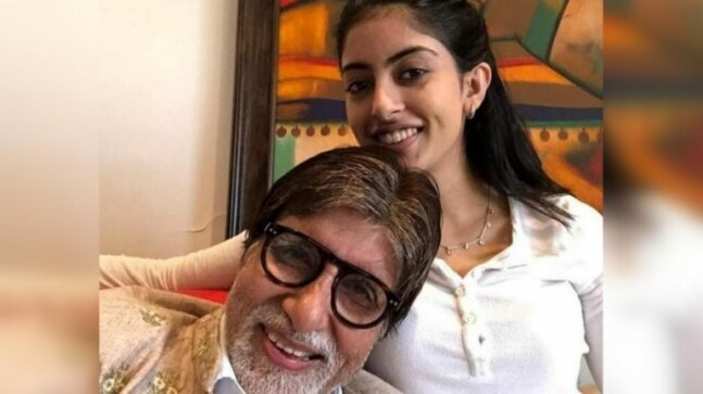 Amitabh Bachchan shares picture of his adorable co-star. Granddaughter Navya Nanda reacts