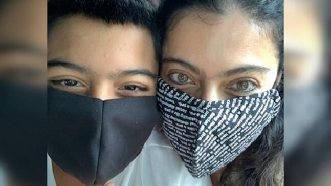 Kajol turns masked bandit in fun pic with son Yug