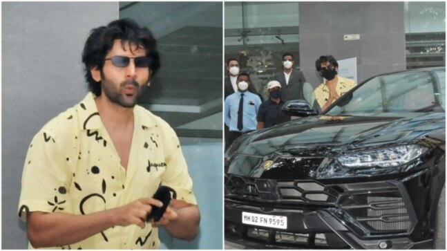 Kartik Aaryan arrives in style to get Covid-19 vaccine. See pics
