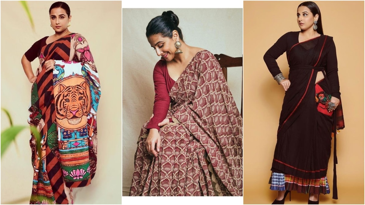 5 sarees we want to steal from Vidya Balan right now. On Fashion ...