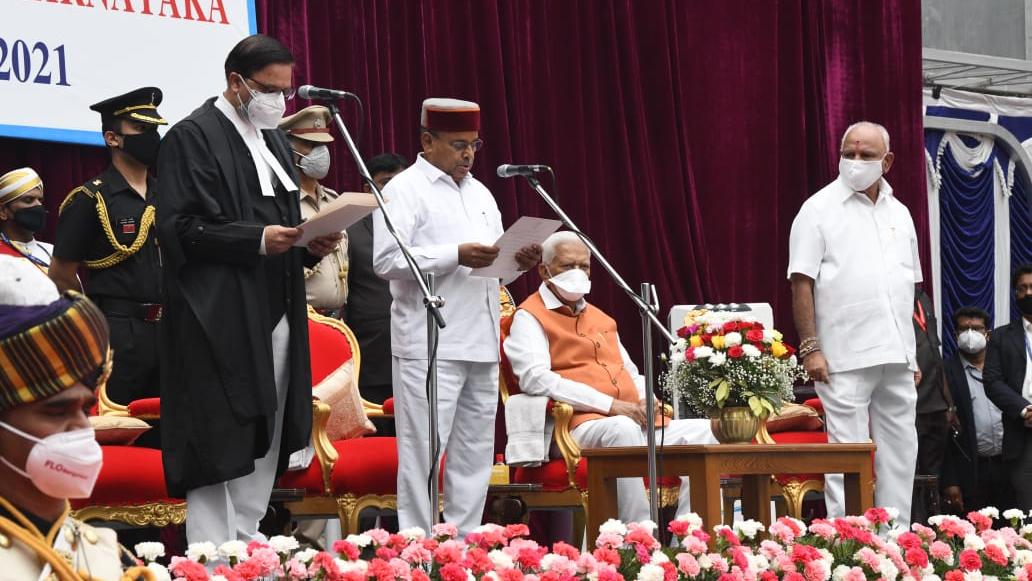 Former Union Minister Thawarchand Gehlot takes oath as the 19th Governor of Karnataka