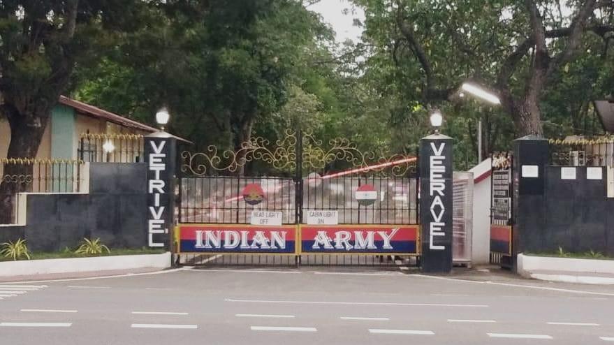 'Vetrivel Veeravel' slogan at entrance of Madukkarai Army battalion complex creates row