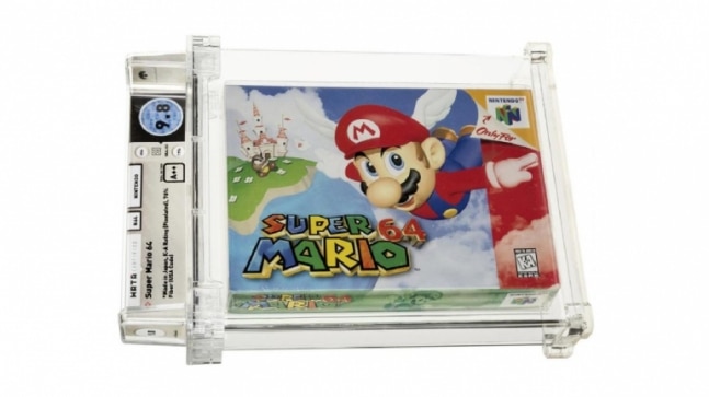 World's most expensive video game - a 1996 copy of 'Super Mario 64' costing $1.5 million