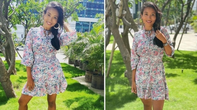 Ankita Konwar, in floral print dress, nails summer fashion. See pics