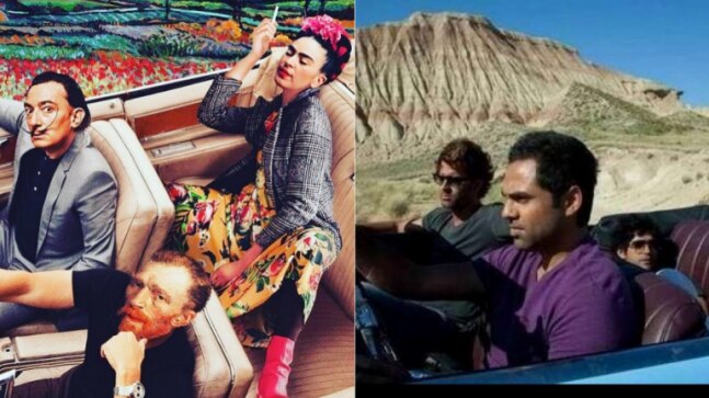 Abhay Deol recreates Zindagi Na Milegi Dobara car scene with Dali, Van Gogh, Frida Kahlo