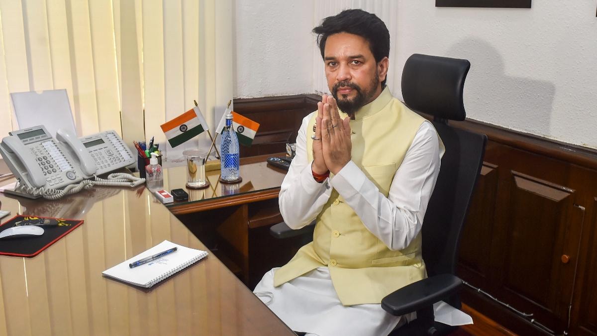 Anurag Thakur takes charge as sports minister: Good work done under Kiren Rijiju will continue - India Today