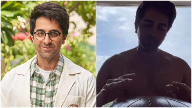 Ayushmann Khurrana is obsessed with playing tank drum on Doctor G shoot in Bhopal