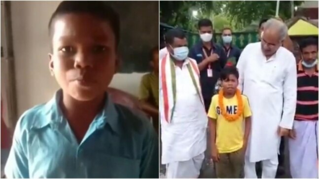 Bachpan Ka Pyaar boy Sahdev Dirdo sings for Chhattisgarh CM Bhupesh Baghel. Viral video