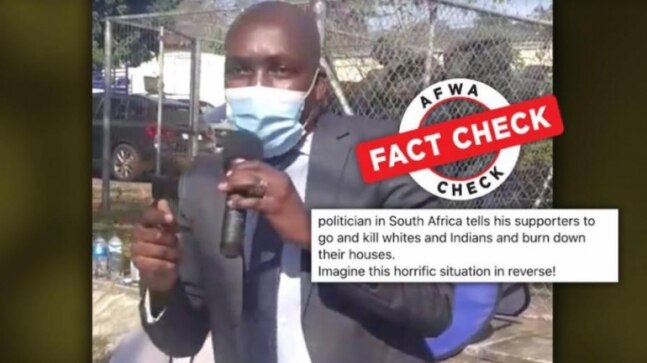 Fact Check: Viral video of South African leader making racist hate speech against Indians is edited