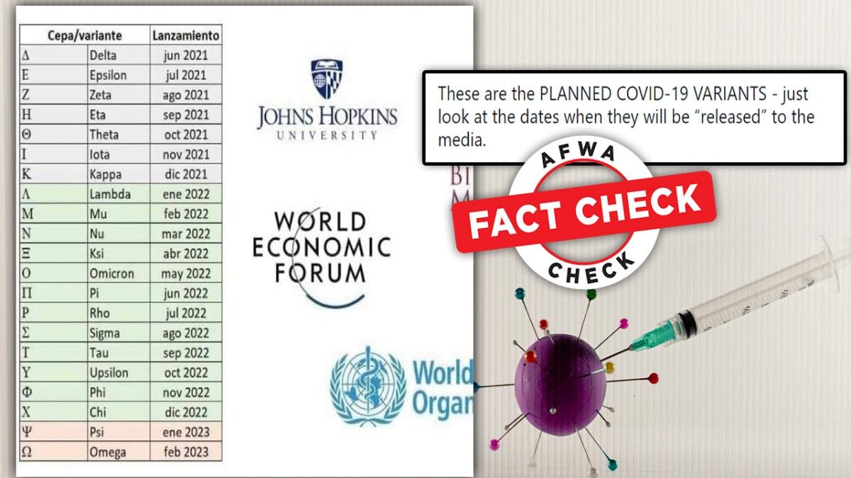 Calendrier Vaccinal 2023 Fact Check: Sham List Of Covid-19 Variants' 'Release Dates' Viral On  Internet - Fact Check News Calendrier Vaccinal 2023 Fact Check: Sham List Of Covid-19 Variants' 'Release Dates' Viral On  Internet - Fact Check News