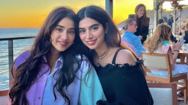 Janhvi Kapoor in Rs 2k shirt dress makes fashion all about comfort in pic with Khushi Kapoor