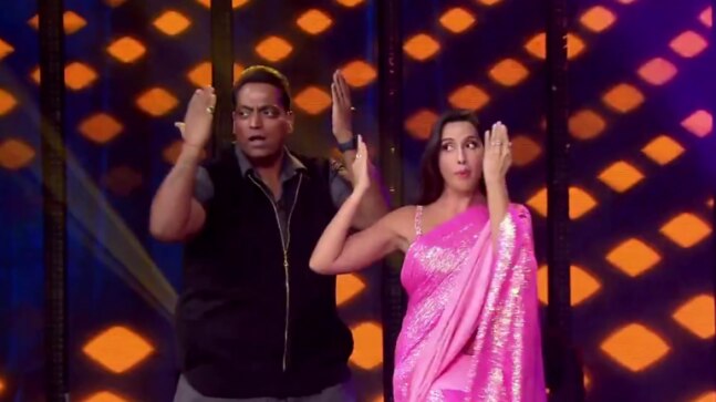 Nora Fatehi grooves to Chikni Chameli with Ganesh Acharya on Dance Deewane 3