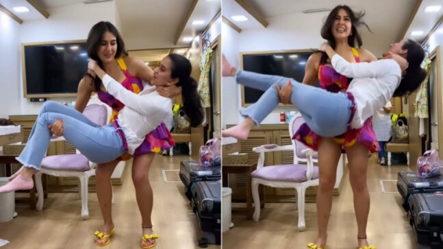 Sara Ali Khan lifts her bestie with both hands, leaves fans amused