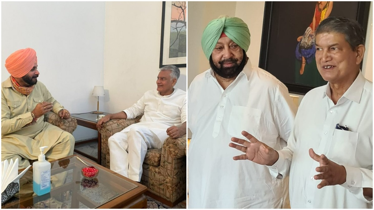 Amarinder Singh meets Harish Rawat as Sidhu sees PPCC Prez - India News