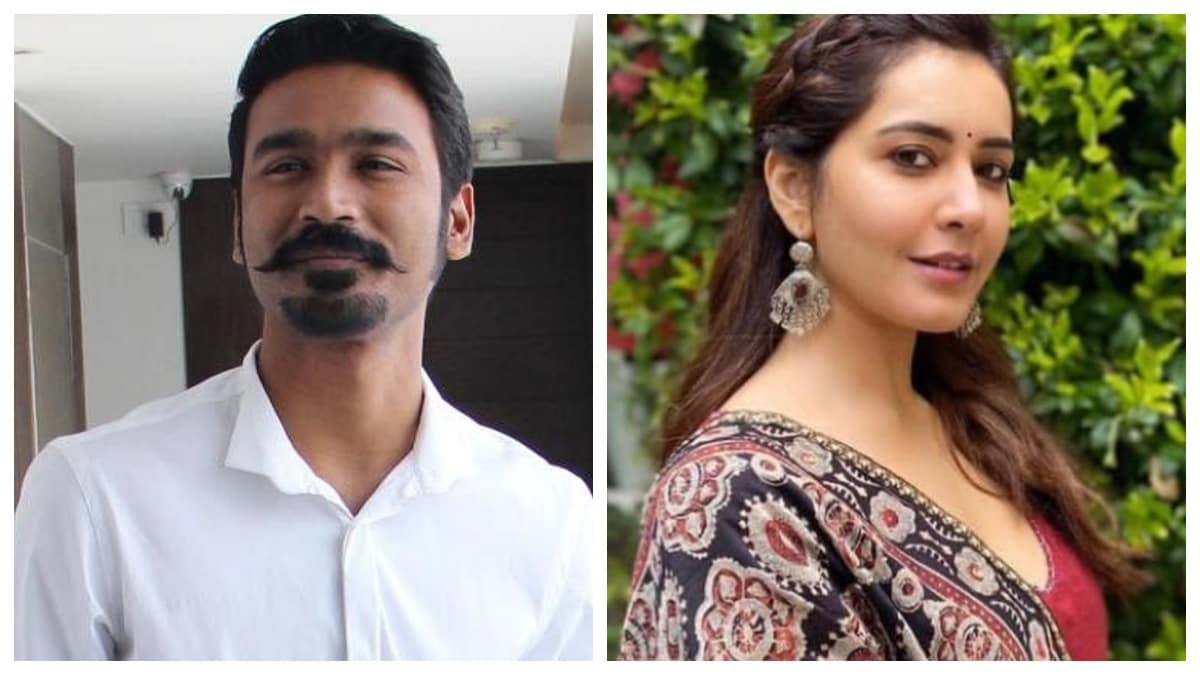 Dhanush, Raashi Khanna's pic from Thiruchitrambalam set leaked ...