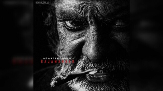 Jagapathi Babu plays Rajamanaar in Prabhas's Salaar. Director Prashanth Neel shares poster