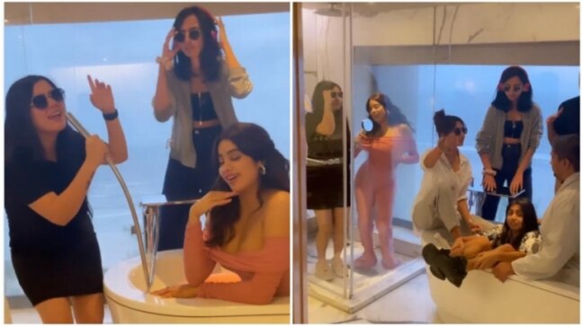 Janhvi Kapoor's final video with her Aksa gang feat Kajol and Kajal Aggarwal is qayamat