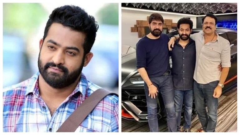 Jr NTR takes his loud new Lamborghini Urus Graphite Capsule to work. See shots Jr NTR takes his loud new Lamborghini Urus Graphite Capsule to work. See shots