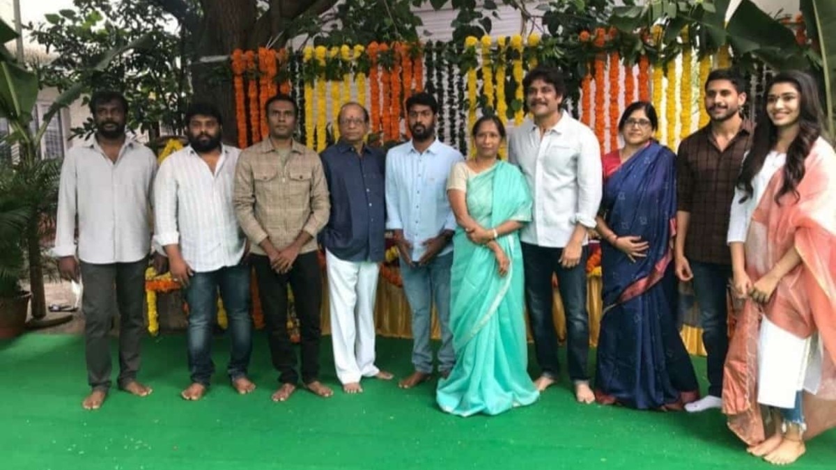 Nagarjuna and Naga Chaitanya begin Bangarraju shoot. See pics from puja ...