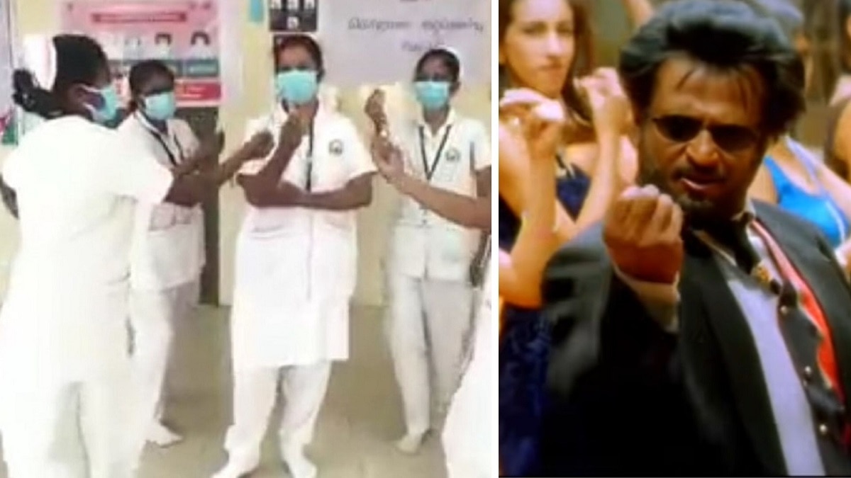 Healthcare workers in Tamil Nadu dance to Rajini hit Kikku Yerudhey to spread Covid awareness