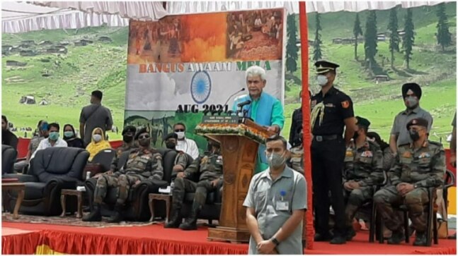 J&K LG Manoj Sinha visits traditional Bangus valley festival in Kupwara district