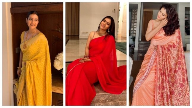 Birthday girl Kajol and her love for sarees in all shades under the sun. See pics 