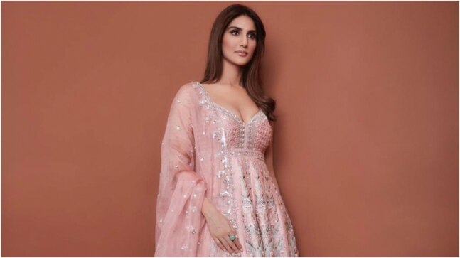 Vaani Kapoor in Rs 1.7 lakh pink kurta set is the epitome of elegance for Bell Bottom promotions
