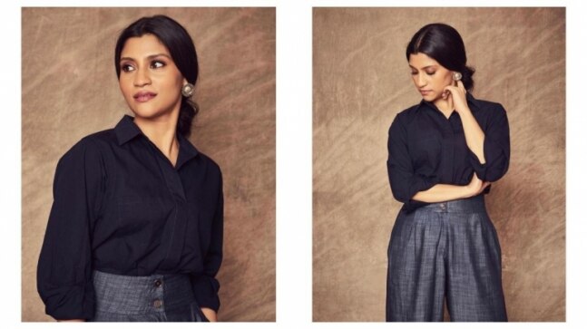 Konkona Sensharma cuts a classy image in black shirt and Rs 3k pants. See pics