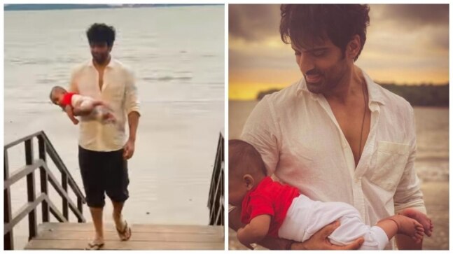 Mohit Malik, son Ekbir catch up on latest Insta trend in Goa. Can you guess the song?
