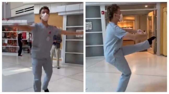 US health worker’s graceful ballet performance at hospital lobby goes viral. Watch