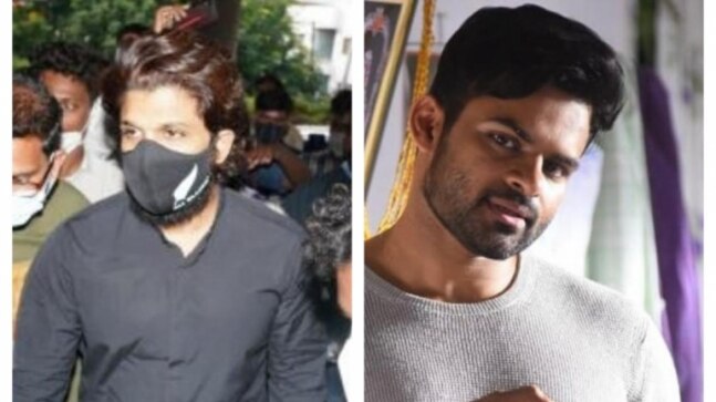 Allu Arjun visits Sai Dharam Tej in Hyderabad after returning from Pushpa shoot