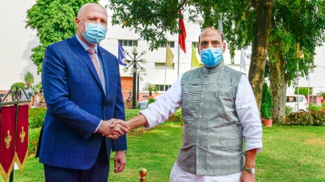 Rajnath Singh holds bilateral talks with Australian Defence Minister Peter Dutton