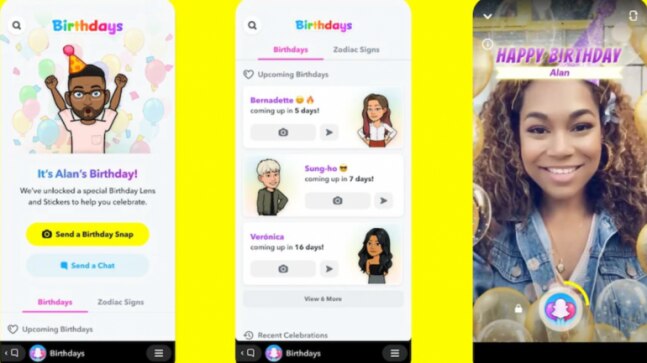 After Facebook, Snapchat will remind users of their friends' birthdays with new Birthdays Mini feature
