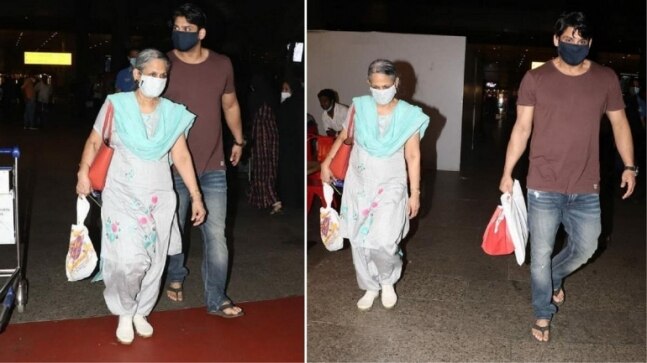 Sidharth Shukla's last pics and video with mom at Mumbai airport go viral after his death