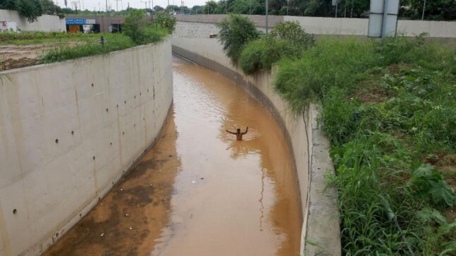 Delhi rains: Man drowns after being washed into drain in Narela area