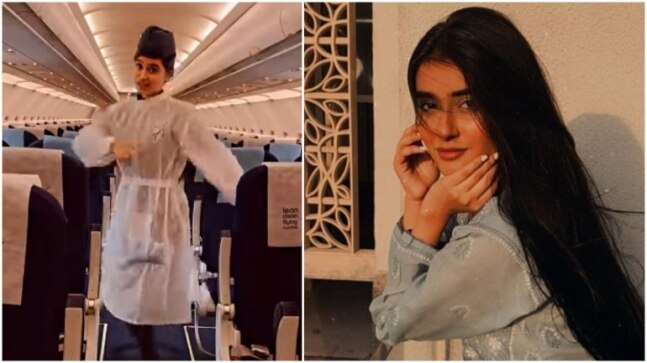 Who is Aayat, the IndiGo air hostess who danced to Manike Mage Hithe in viral video?