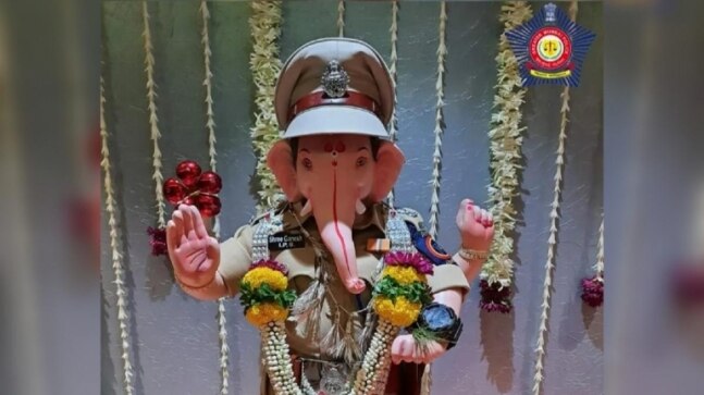 Mumbai Police welcomed Ganpati Bappa as IPS officer this Ganesh Chaturthi. Viral pic