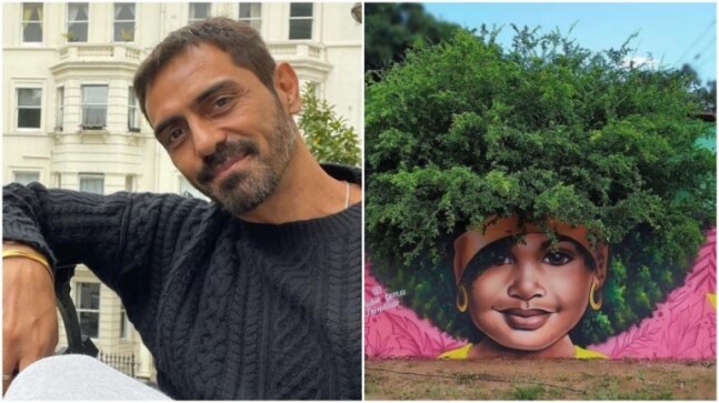 Arjun Rampal shares stunning pics of Brazilian street art in viral post. Internet is amazed